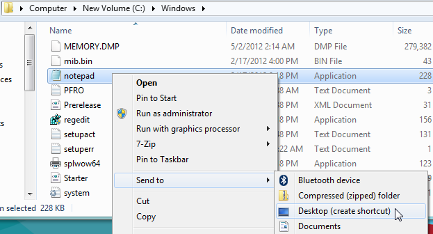 create ShortCut