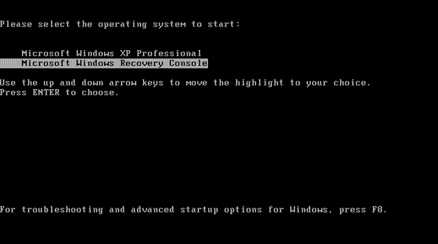 Recovery Console