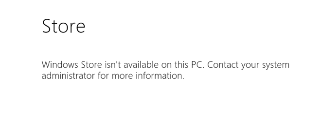 store disabled